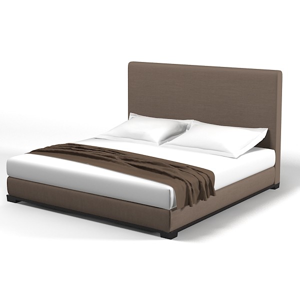 promemoria wanda double 3d max - Promemoria Wanda double bed modern contemporary high back by shop3ds